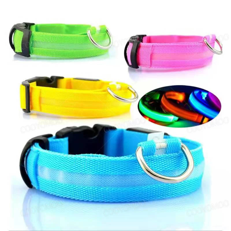 Collare Luminoso LED Ricaricabile USB per Cani e Gatti