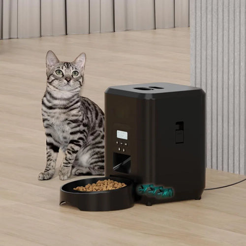 Distributore Automatico di Cibo per Gatti e Cani con Display LCD