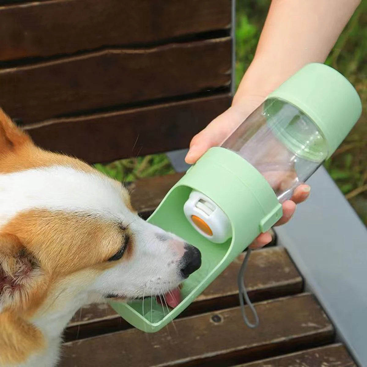 Tragbare 2-in-1-Flasche für Hunde und Katzen | Futter und Wasser
