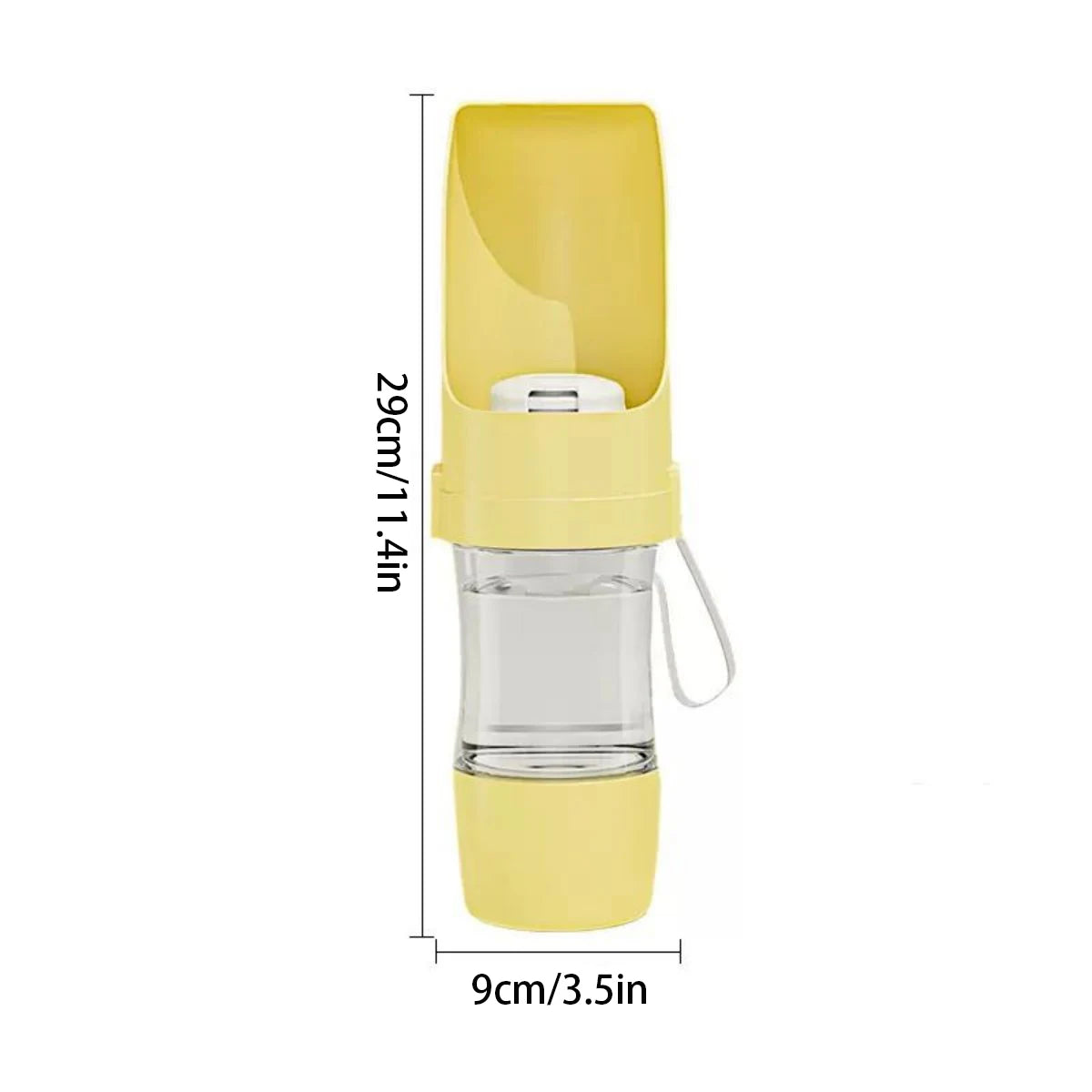 Tragbare 2-in-1-Flasche für Hunde und Katzen | Futter und Wasser