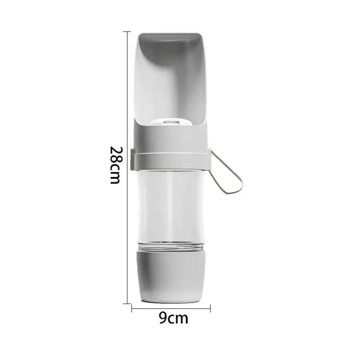 Tragbare 2-in-1-Flasche für Hunde und Katzen | Futter und Wasser
